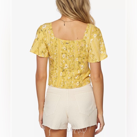 O’Neil Karly Printed Drawstring Top size small - Picture 2 of 9